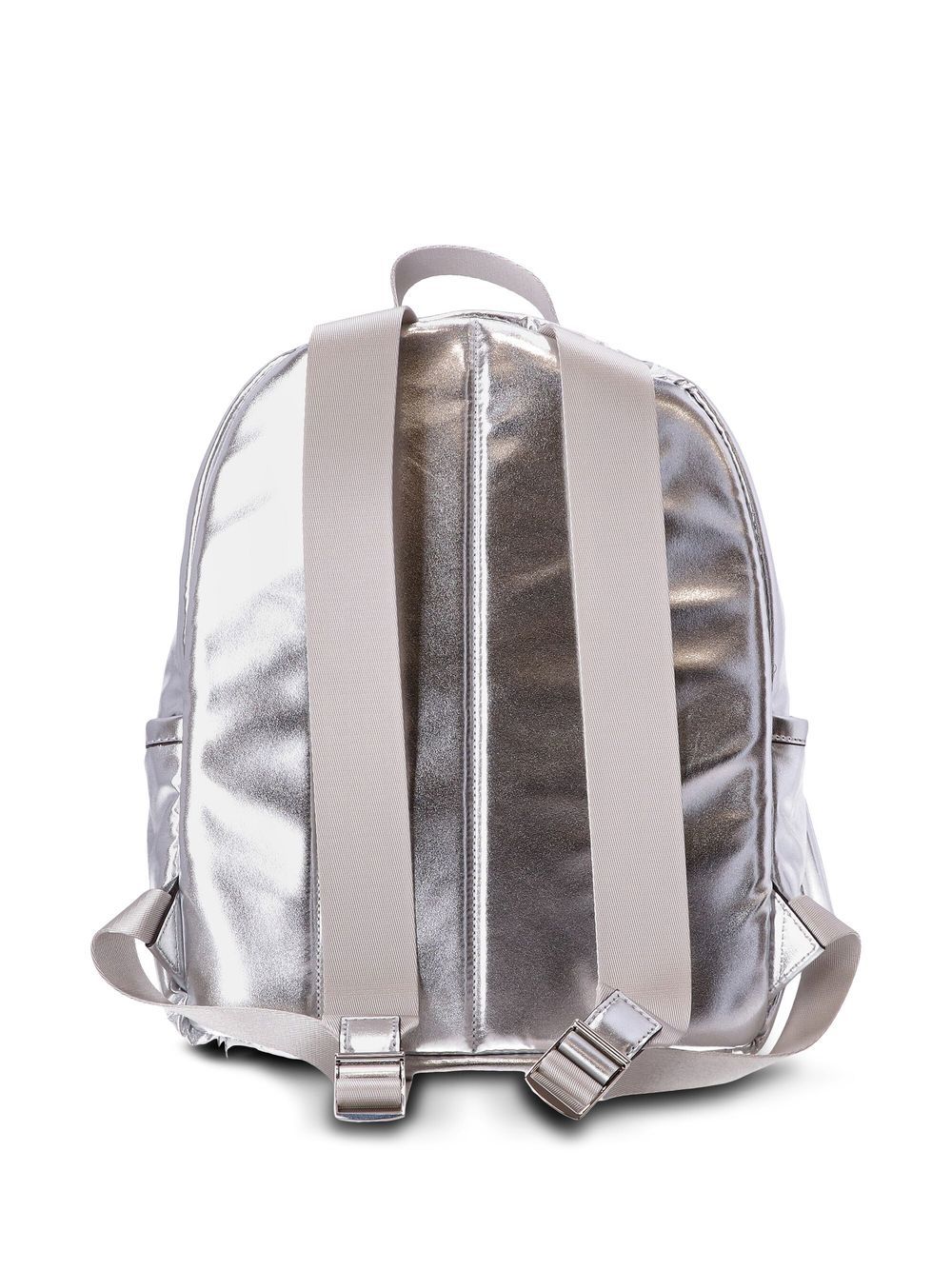 Silver Backpack, silver-colored