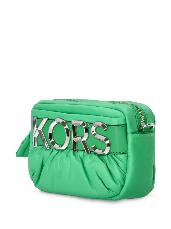 Michael Michael Kors ロゴプレート ショルダーバッグ | グリーン MICHAEL KORS グリーンショルダーバッグ