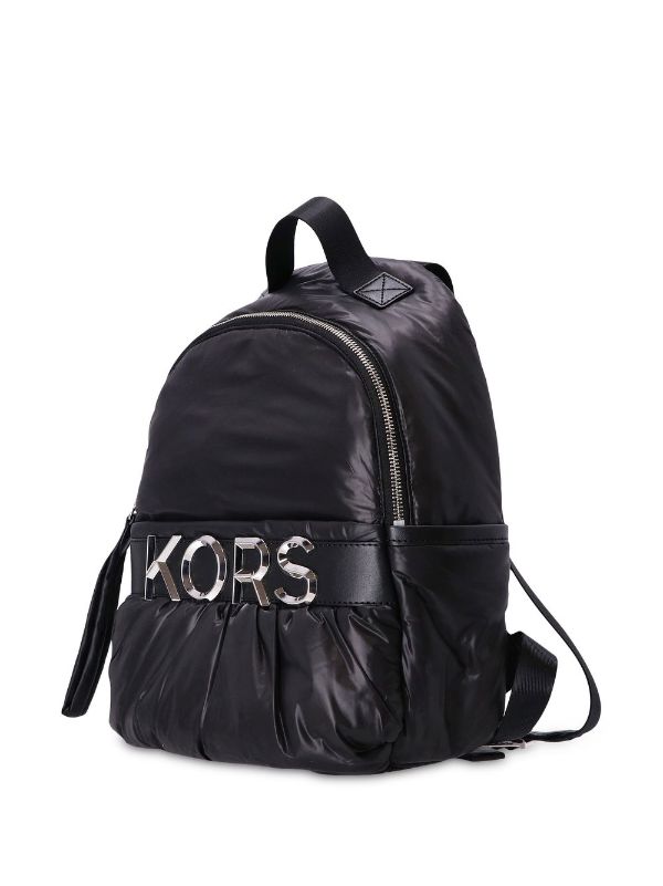 Michael Kors Logo Plaque Backpack - Black for Women