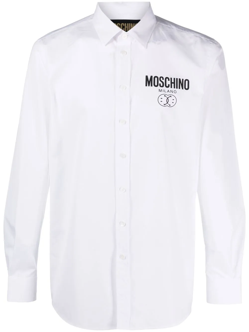 

Moschino camisa de popelina con motivo Teddy Bear - Blanco