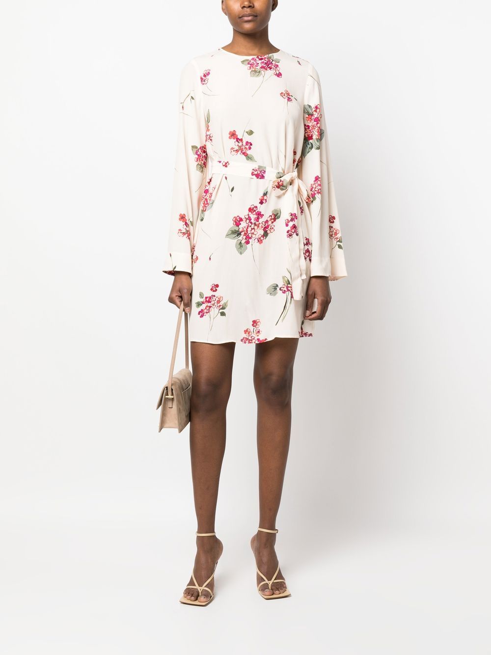 TWINSET Jurk met bloemenprint - Beige