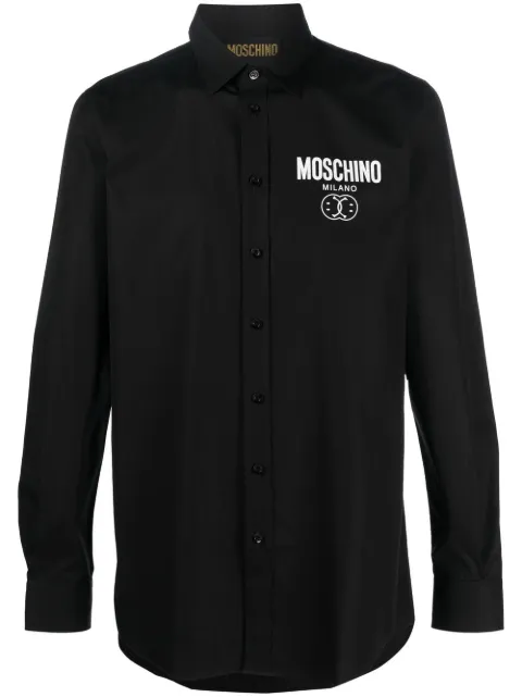 Moschino قميص بطبعة شعار الماركة على الصدر