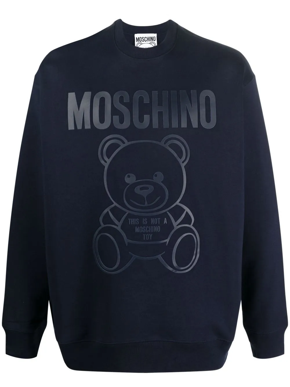 

Moschino sudadera con logo estampado - Azul