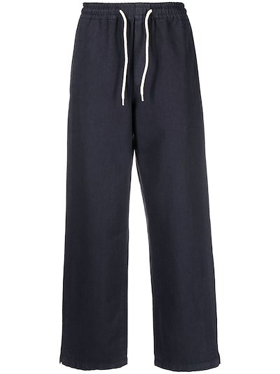A.P.C. - Vincent drawstring-waist straight trousers