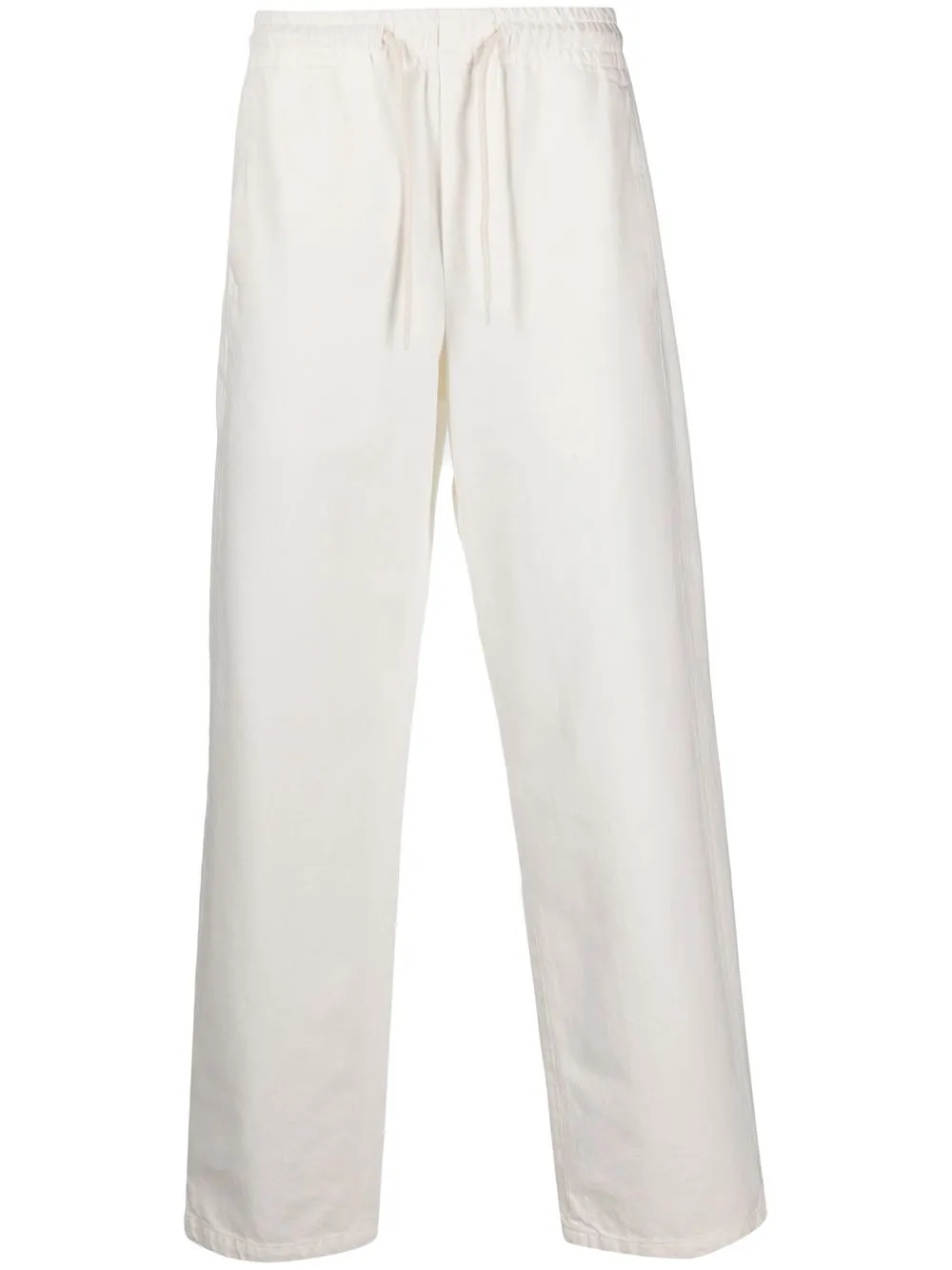 

A.P.C. drawstring-waist straight leg trousers - White