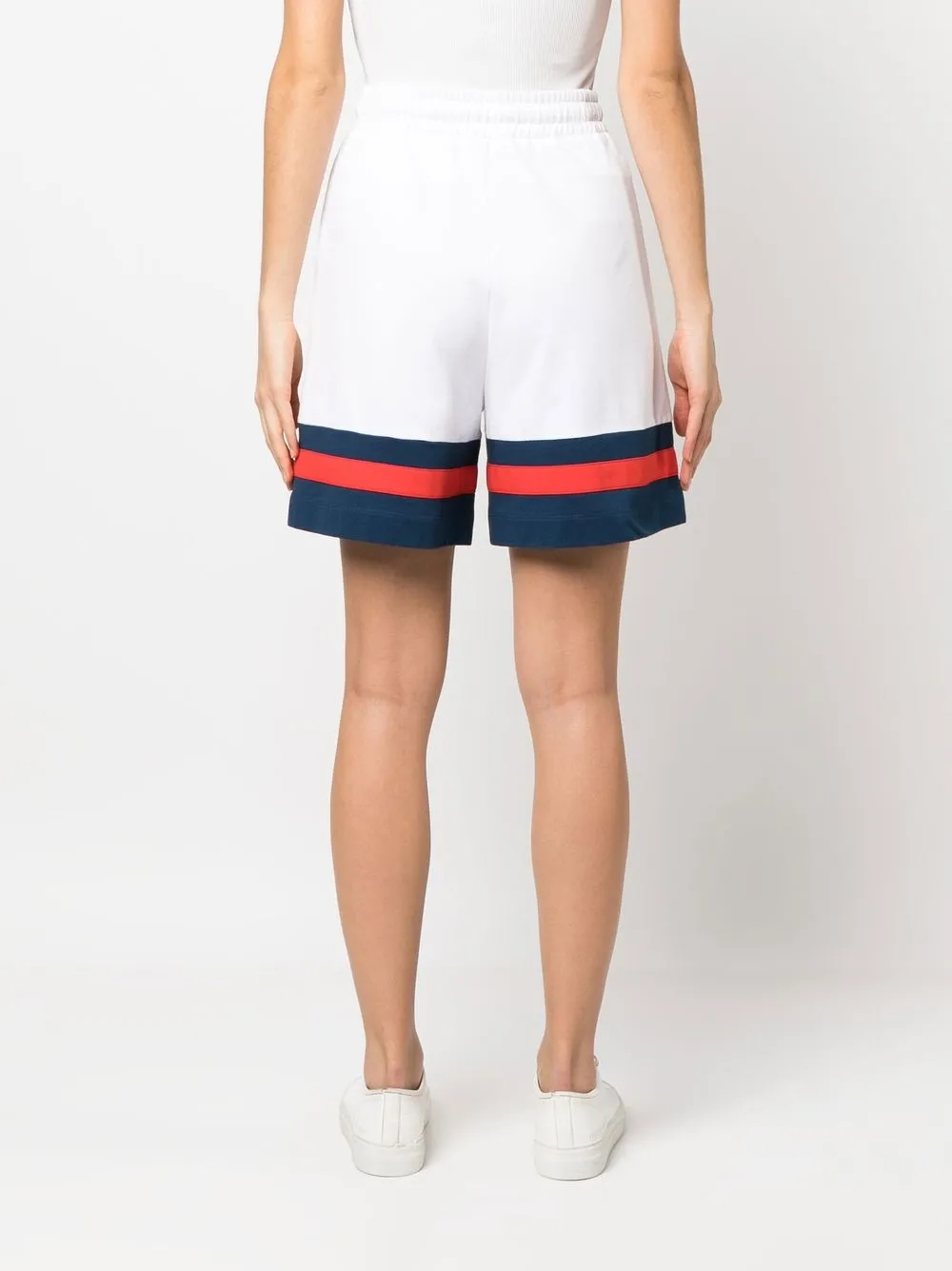 Cheap Love Moschino stripe-detail shorts Women