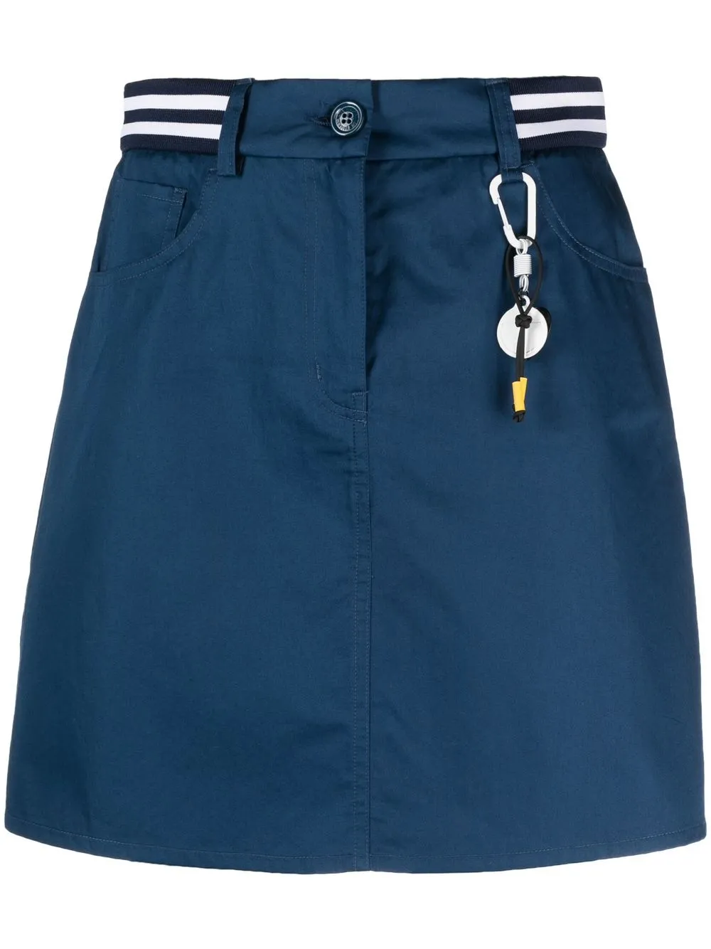 Love Moschino Denim Mini Skirt In Blue