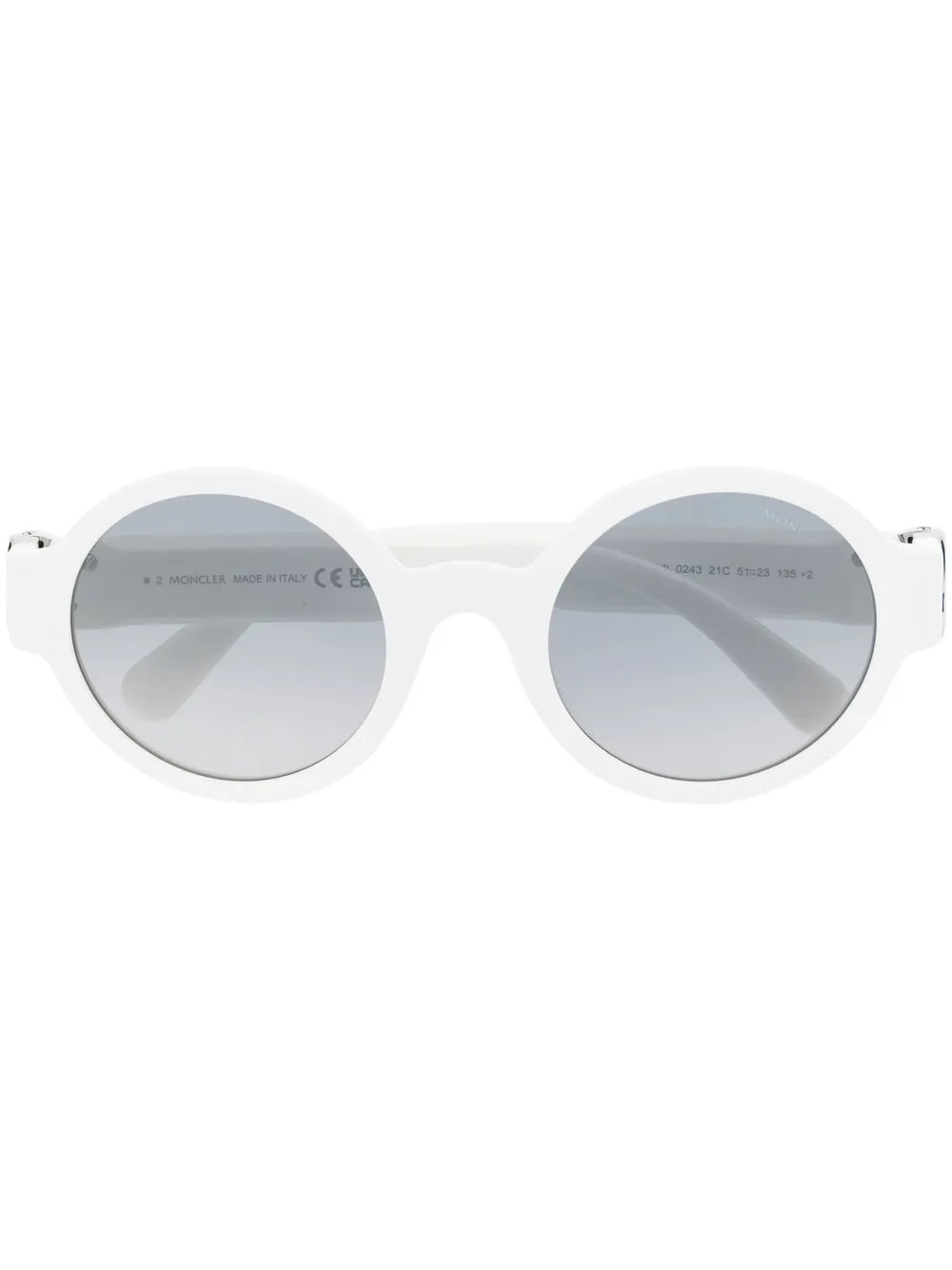 

Moncler Eyewear lentes de sol Atriom con armazón redonda - Blanco