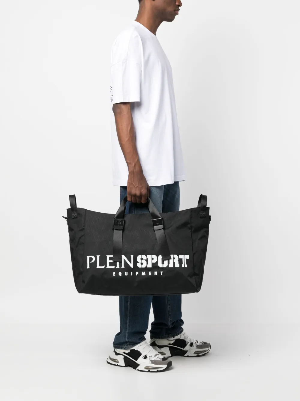 Shop Plein Sport Logo-print Tote Bag In Black