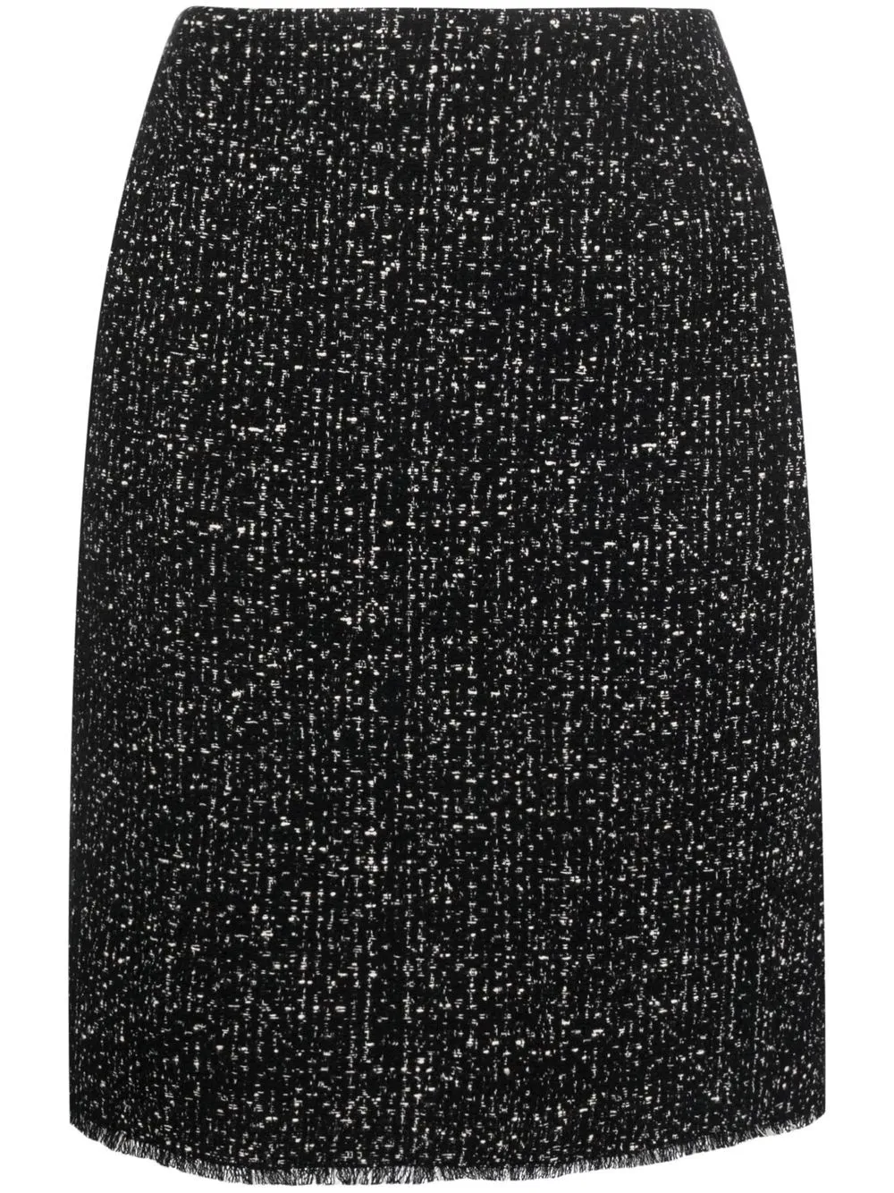 

Luisa Cerano tweed knee-length skirt - Black