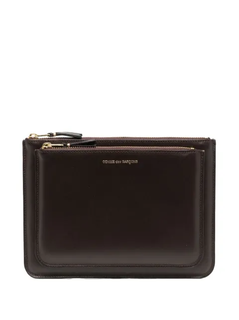 Comme Des Garçons Wallet double-compartment leather wallet