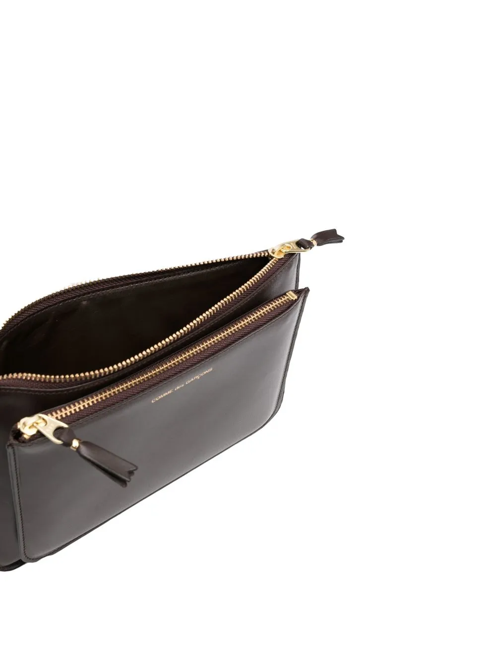 COMME DES GARÇONS DOUBLE-COMPARTMENT LEATHER WALLET