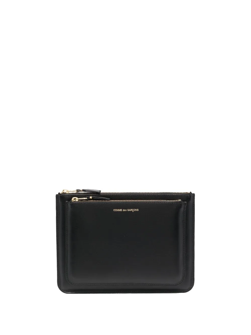 

Comme Des Garçons Wallet double-compartment leather wallet - Black