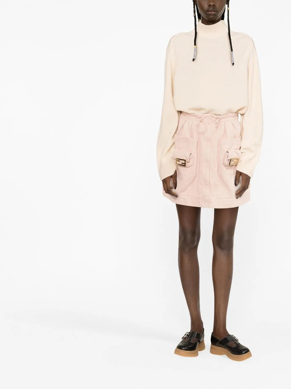 FENDI Cargo rok - Roze