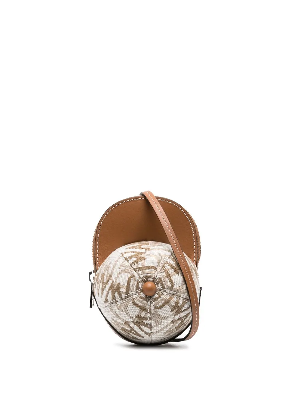 Jw Anderson Cap-shaped Neck Pouch In Neutrals