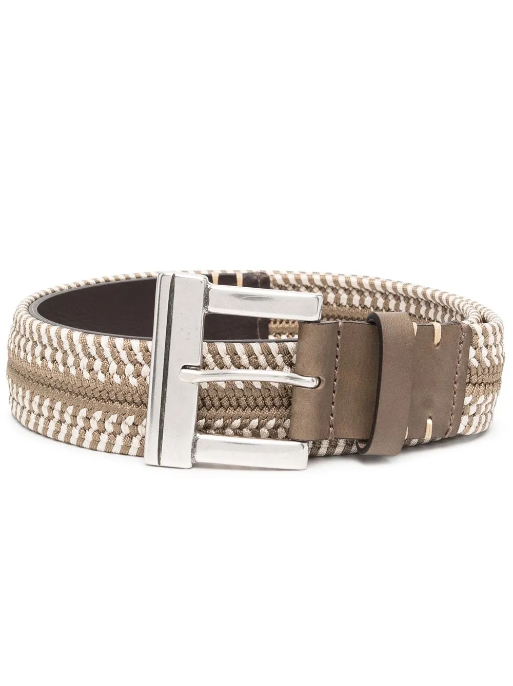 

ETRO braided-detail leather belt - Neutrals