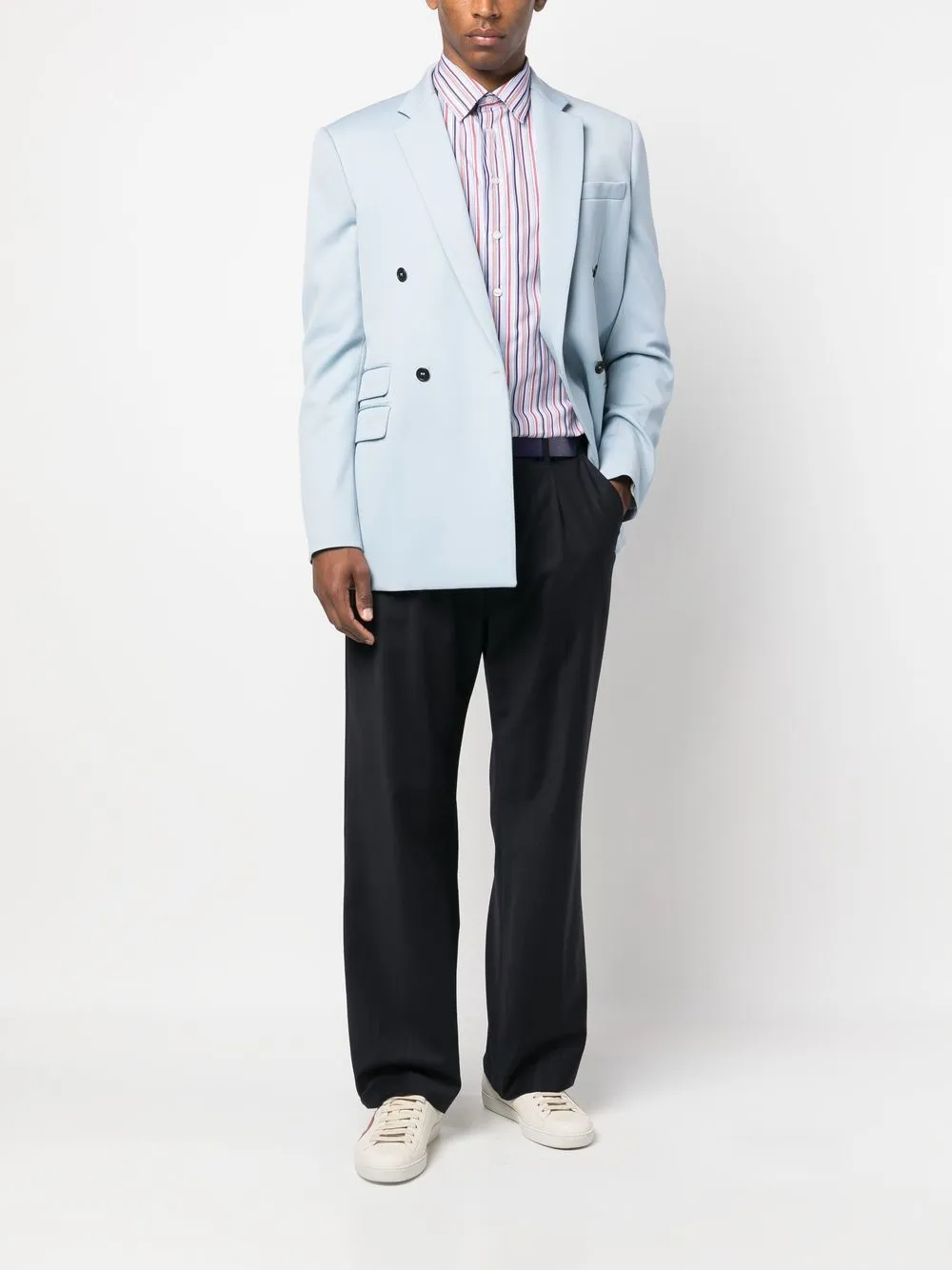 ETRO Overhemd met geborduurd logo - Blauw