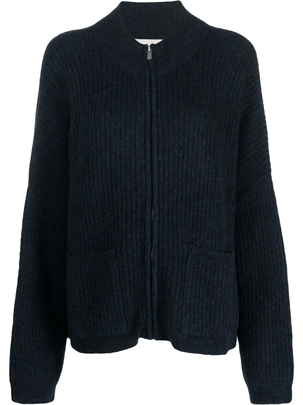 

Holzweiler ribbed-knit zipped cardigan - Blue