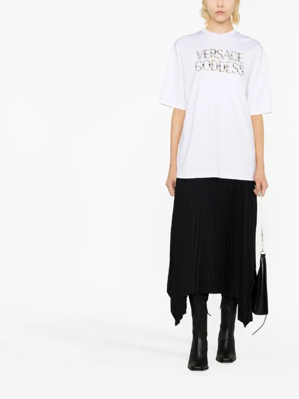 Versace Versace Goddess-print T-shirt | White | FARFETCH