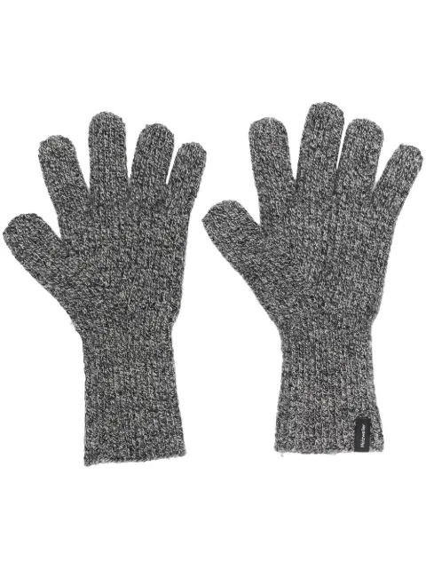 speckle-knit cashmere gloves