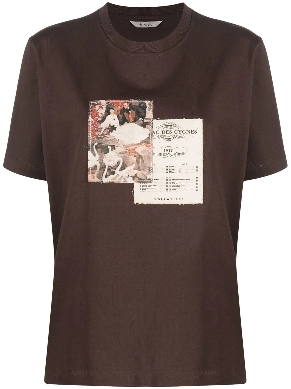 

Holzweiler graphic-print short-sleeve T-shirt - Brown