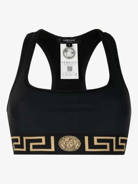 Versace Greca racerback bra 