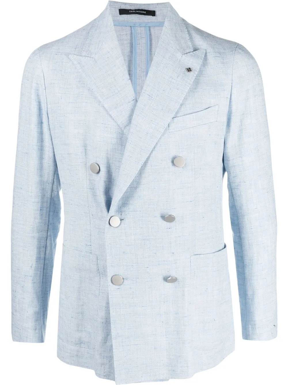

Tagliatore double-breasted button blazer - Blue