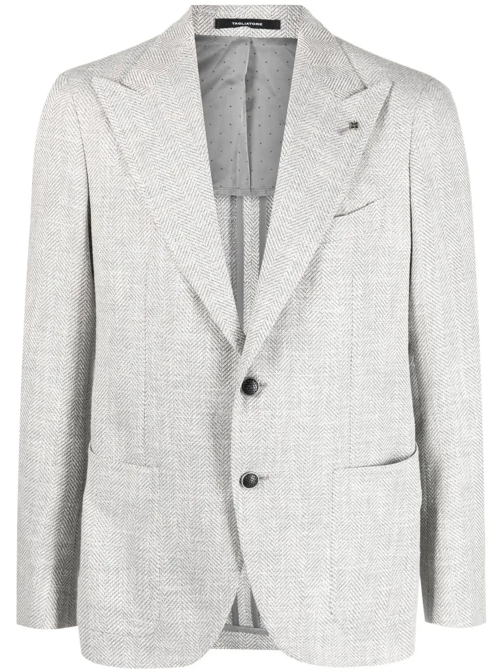 

Tagliatore single-breasted button blazer - Grey