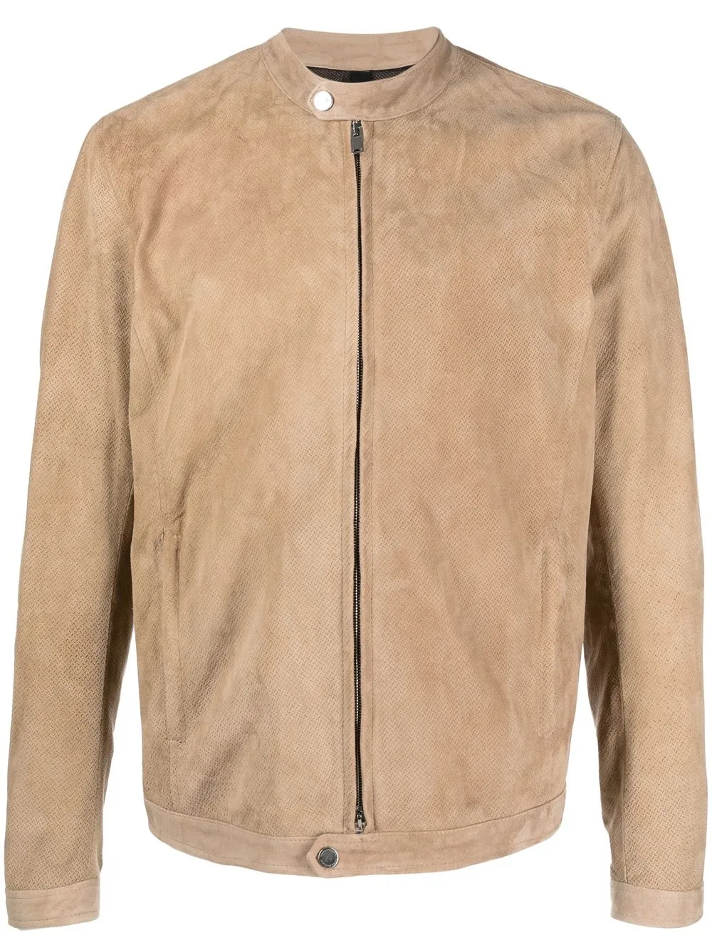 

Tagliatore zip-up suede jacket - Neutrals