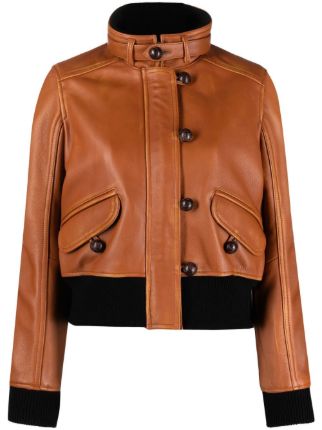 isabel marant leather bomber