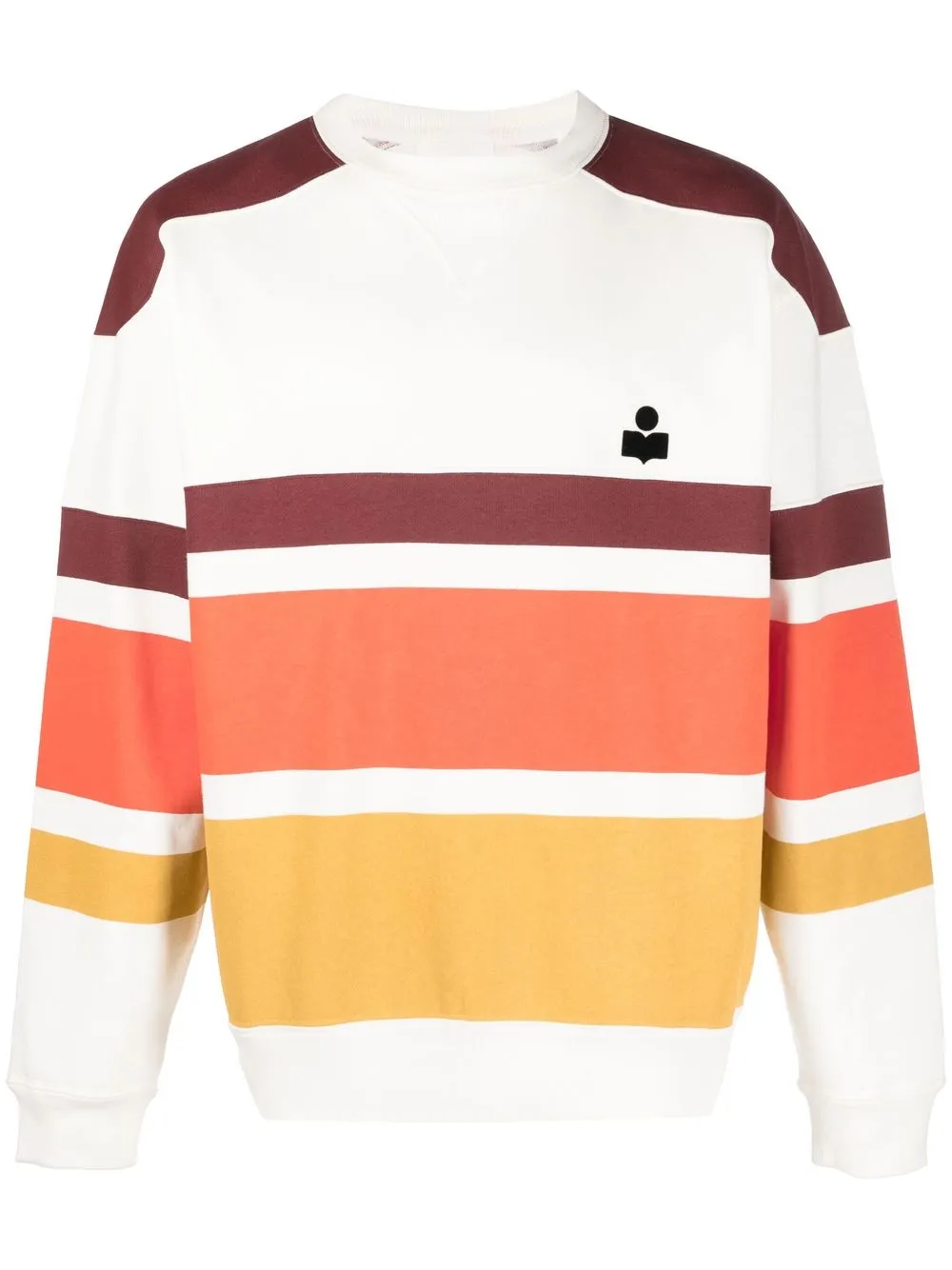 

Isabel Marant colour-block logo sweatshirt - White