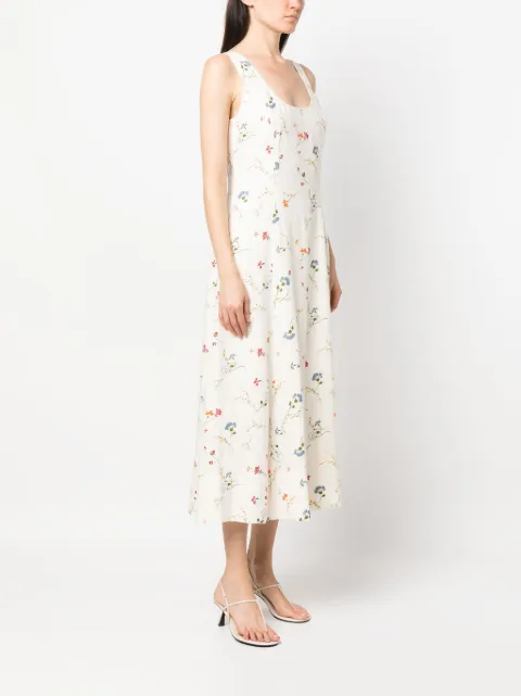 Polo Ralph Lauren floral-print linen dress 211916383001 - 2