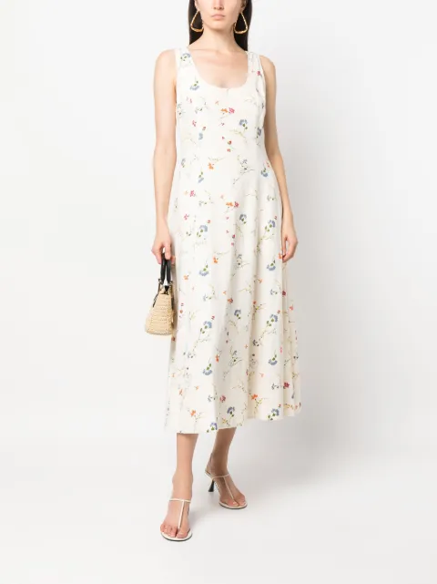 Polo Ralph Lauren floral-print linen dress 211916383001 - 1