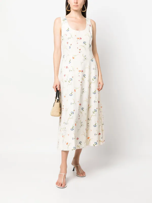Ralph lauren white floral dress sales