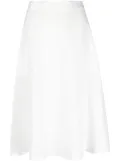 Polo Ralph Lauren high-waist linen midi skirt - White