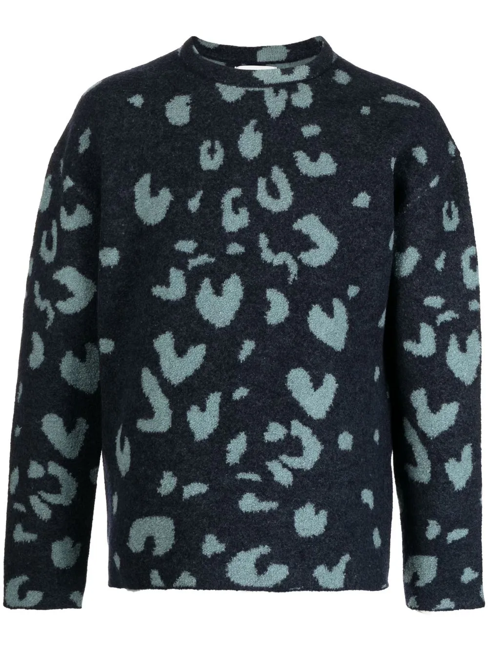 

Jil Sander intarsia-knit wool jumper - Blue