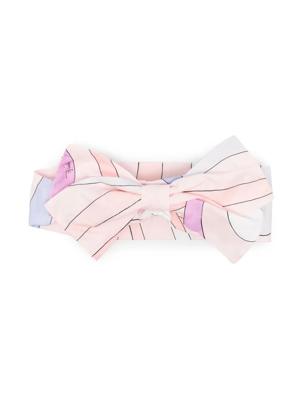 

PUCCI Junior patterned hair bow - Pink