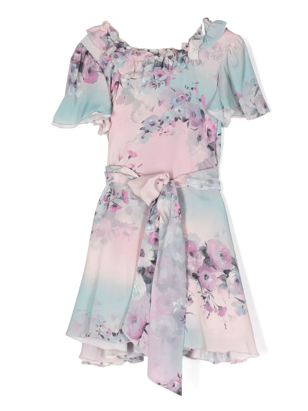 

Simonetta tie dye floral print dress - Pink