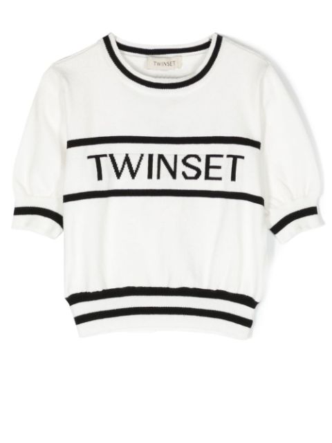 TWINSET Kids - logo short-sleeve jumper