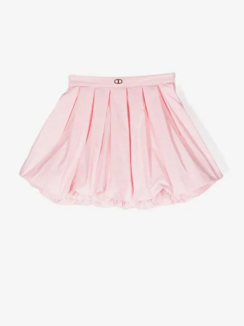 TWINSET Kids falda acampanada con diseño plisado