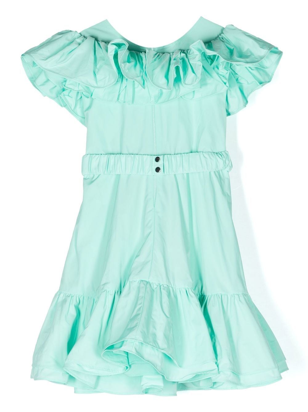 Image 2 of TWINSET Kids ruffle-trim belted dress