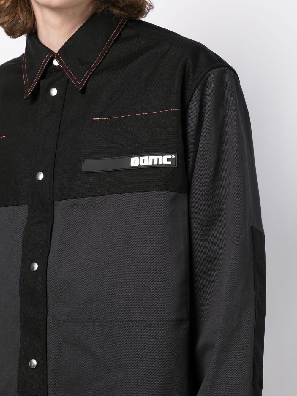 Shop Oamc Denali Oversize Shirt In Black
