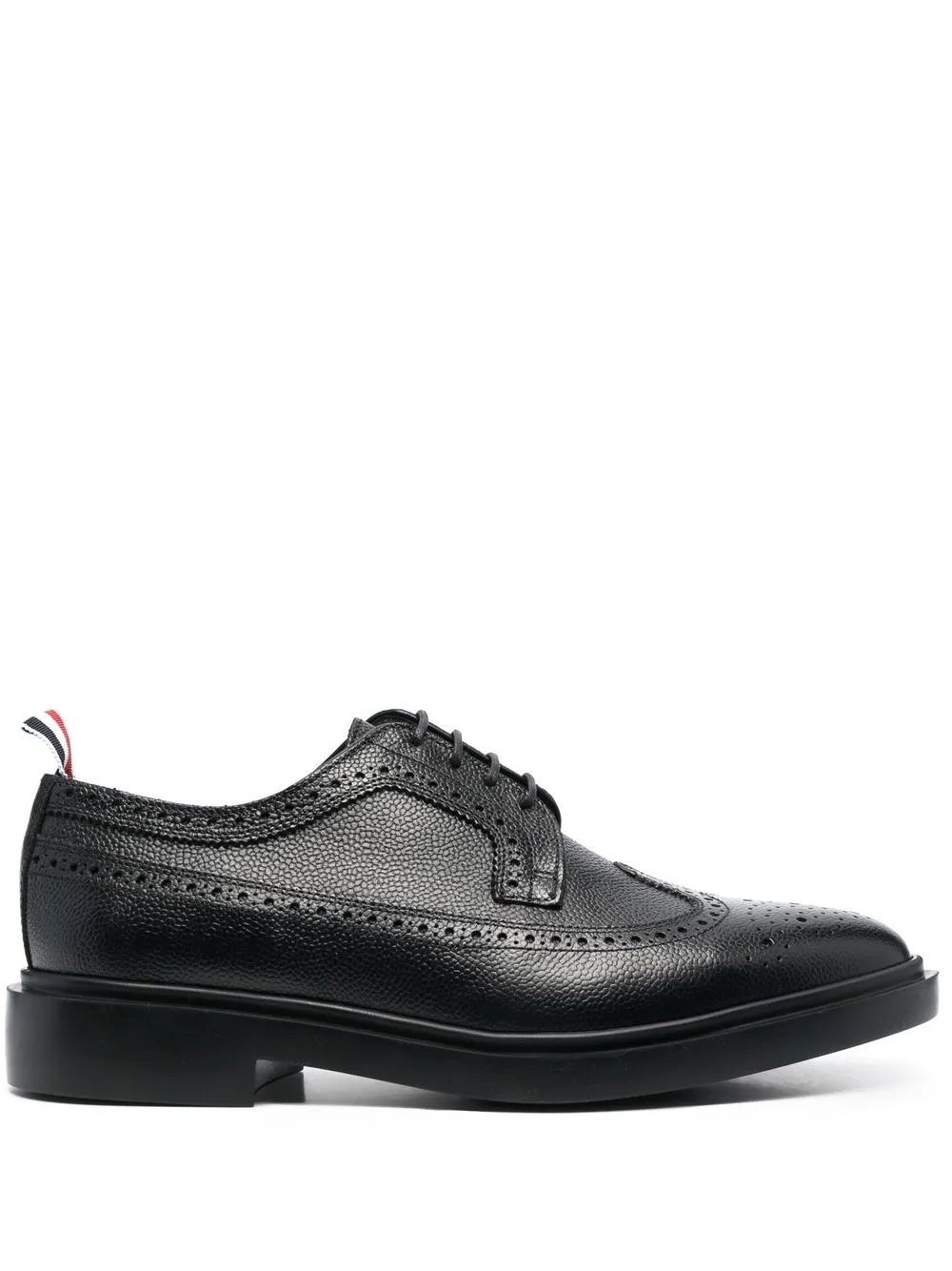 

Thom Browne perforated-detail leather brogues - Black