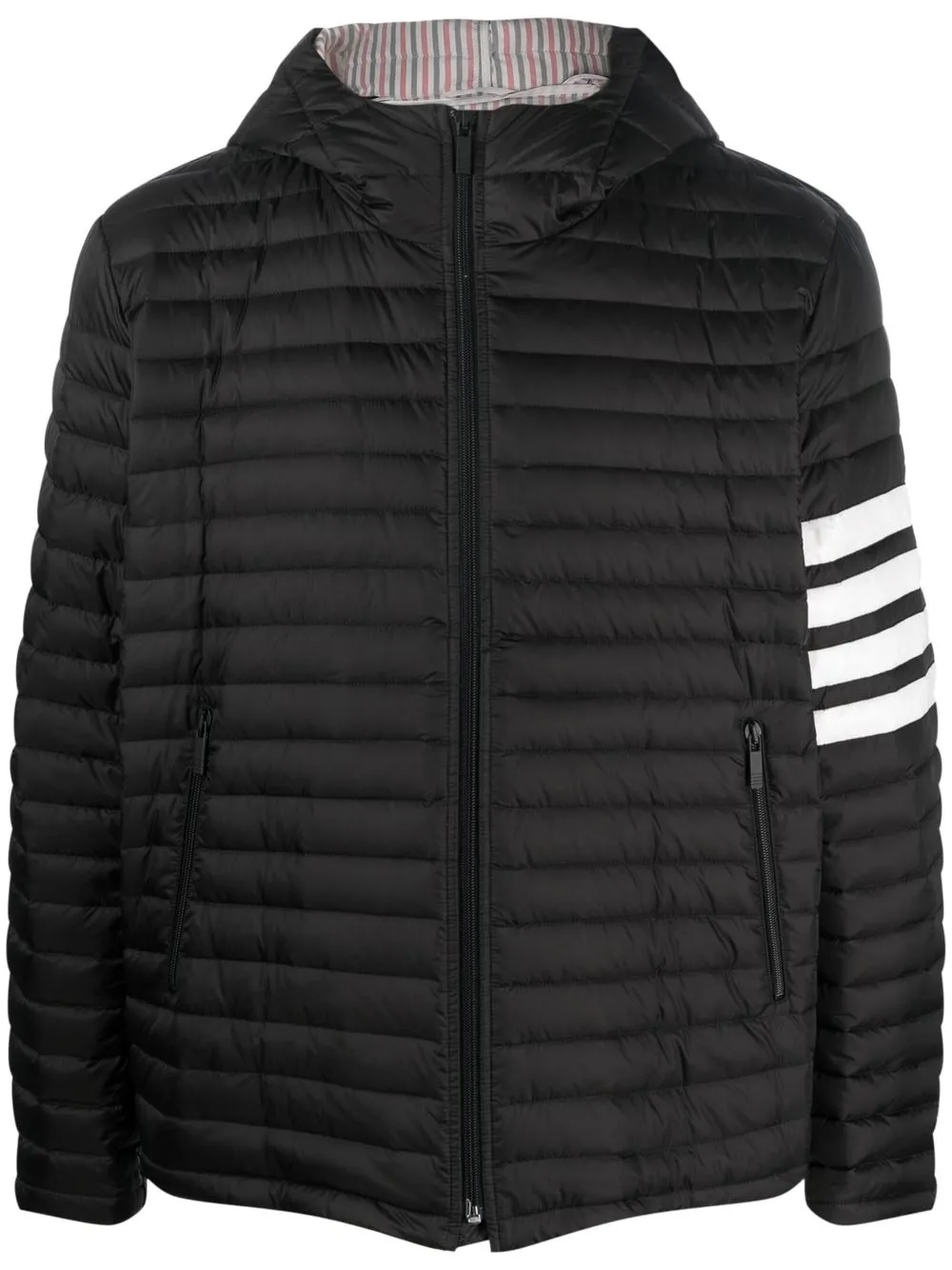 

Thom Browne padded four-stripe jacket - Black