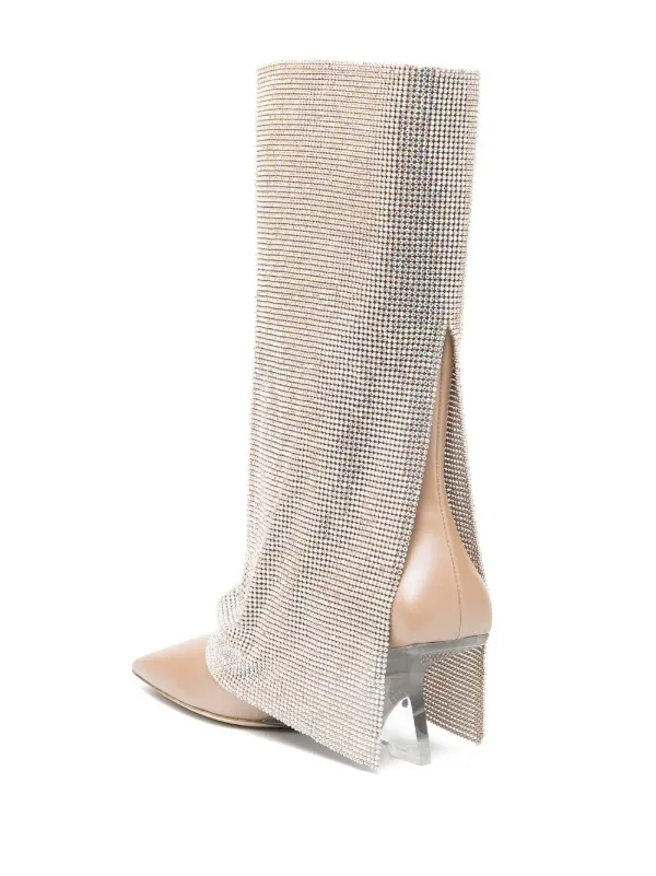 【関税込み】benedetta bruzziches 'Virginia' boots Benedetta Bruzziches Virginia 95mm crystal-drape Boots