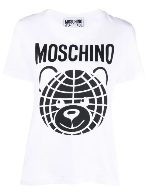Moschino logo-print detail T-shirt