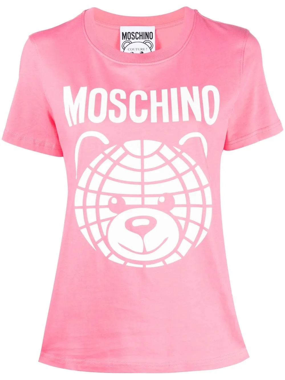 

Moschino logo-print detail T-shirt - Pink
