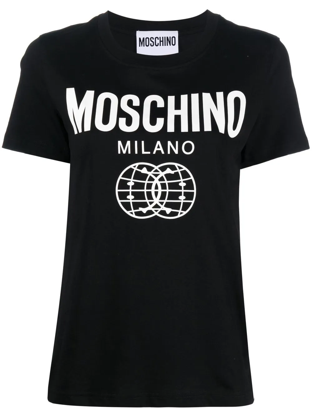 

Moschino playera con logo estampado - Negro