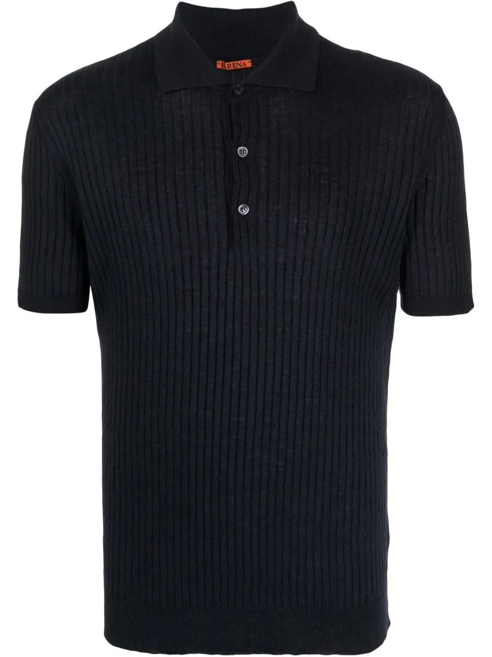 

Barena ribbed short-sleeve polo shirt - Blue