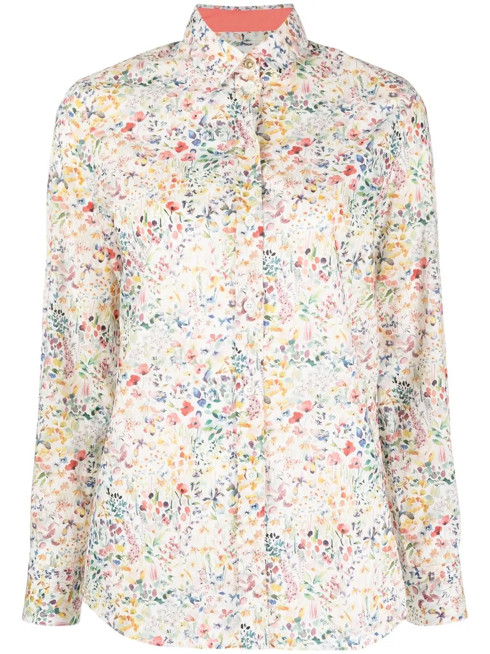 

Paul Smith floral-print organic cotton shirt - White